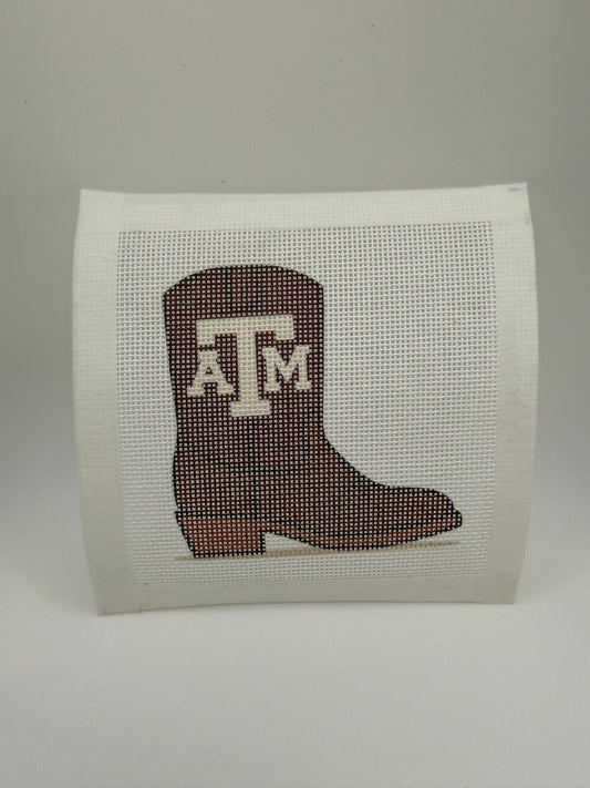Aggie Boot Needlepoint Canvas