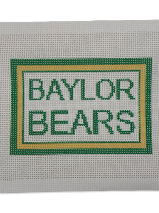 Baylor Bears Needlepoint Canvas