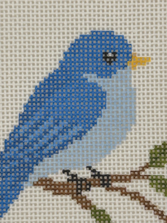 Bluebird - 13 mesh - 7 x 7 - Needlepoint Canvas