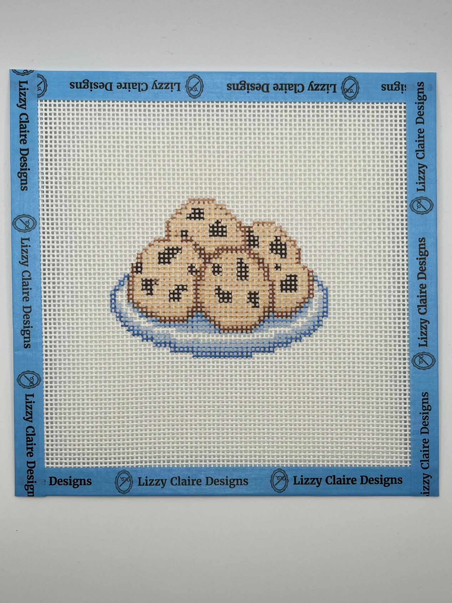 Chocolate Chip Cookies - 13 mesh - 7 x 7 - Needlepoint Canvas