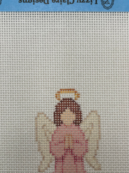 Christmas Nativity Set - Angel - 18 mesh - 7 x 7 - Needlepoint Canvas