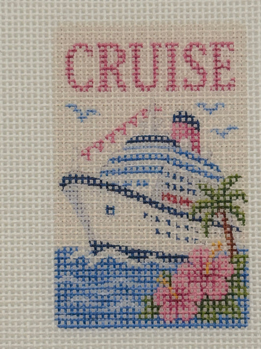 Cruise - Luggage Tag Sized - 18 Mesh - 6 x 6 - Needlepoint Canvas