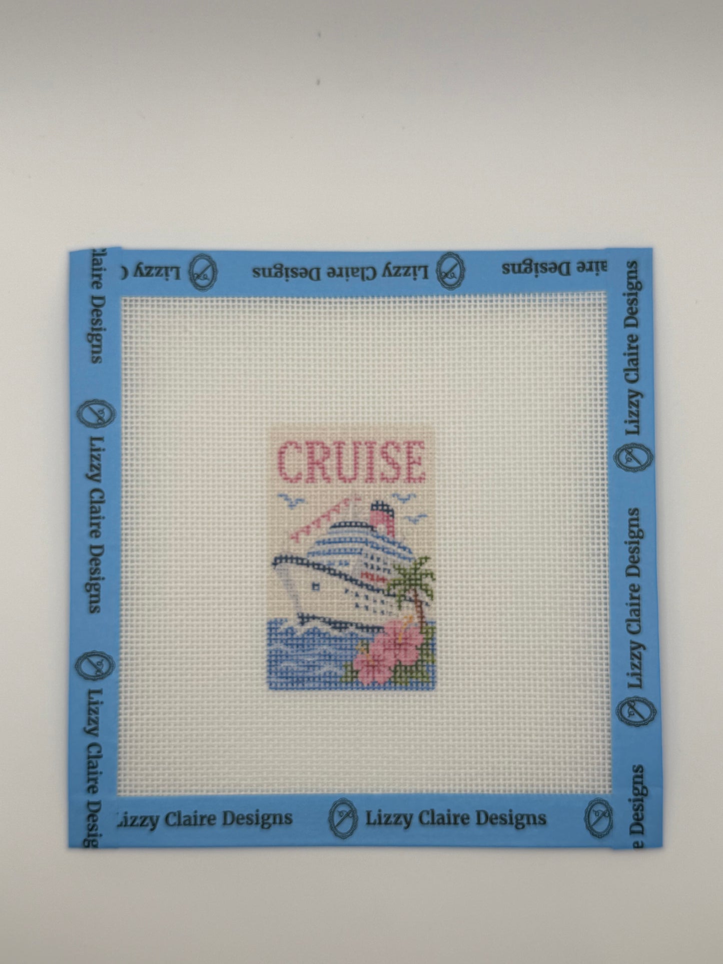 Cruise - Luggage Tag Sized - 18 Mesh - 6 x 6 - Needlepoint Canvas