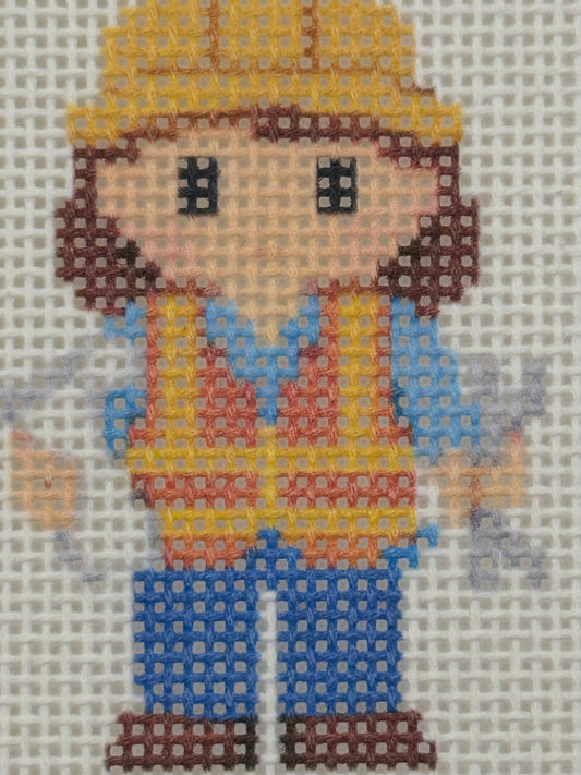 Engineer Lizzy Claire - 13 mesh - 6 x 6 - Needlepoint Canvas