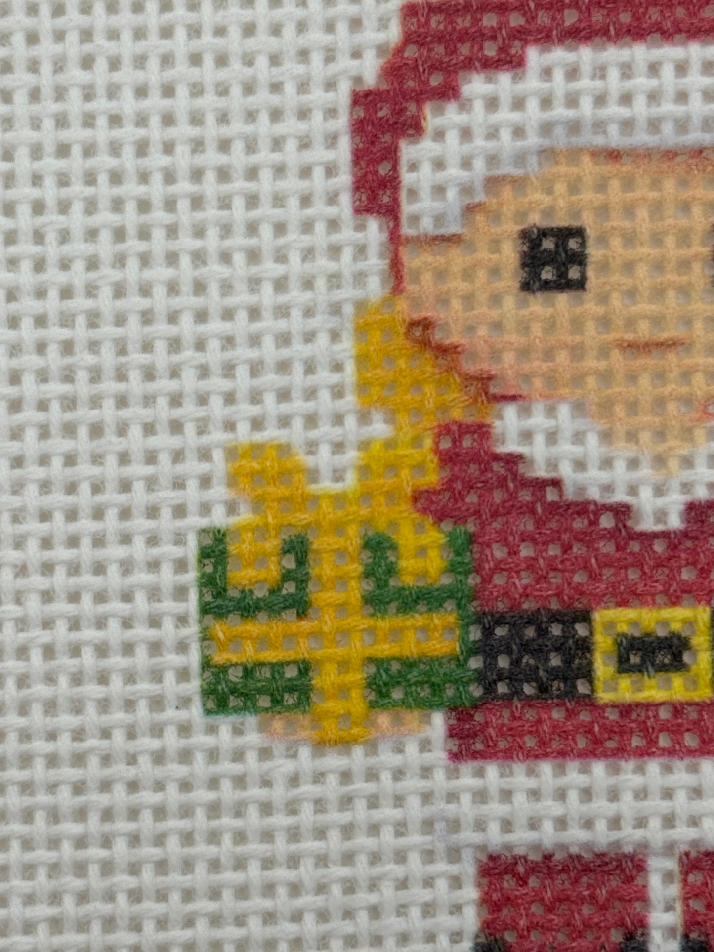 Santa Lizzy Claire - 13 mesh - 6 x 6 - Needlepoint Canvas