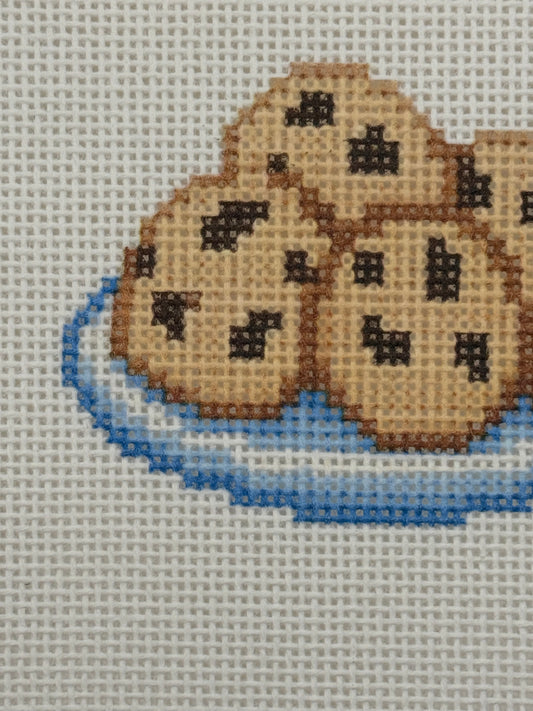 Chocolate Chip Cookies - 13 mesh - 6 x 6 - Needlepoint Canvas