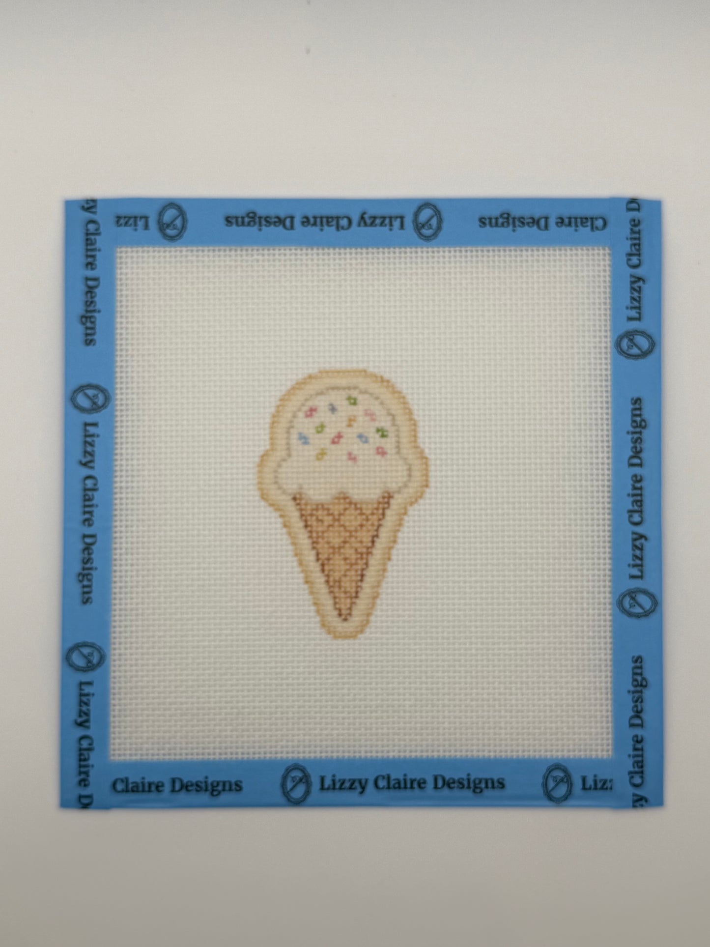 Ice Cream Cone - The Royal Icing Collection - 18 mesh - 6 x 6 - Needlepoint Canvas