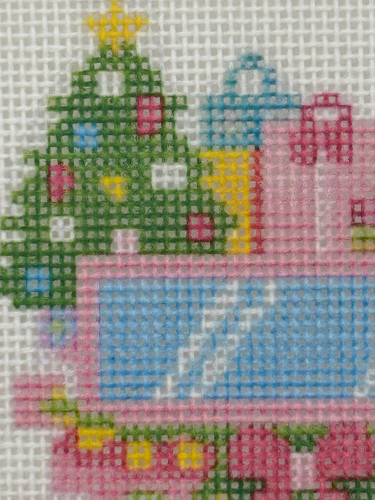 Lizzy Claire's Happy Neighborhood SUV - 18 mesh - 6 x 6 - Needlepoint Canvas