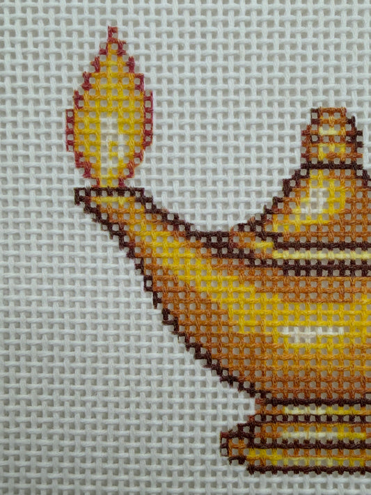 Florence Nightingale's Lamp - 13 mesh - 7 x 7 - Needlepoint Canvas