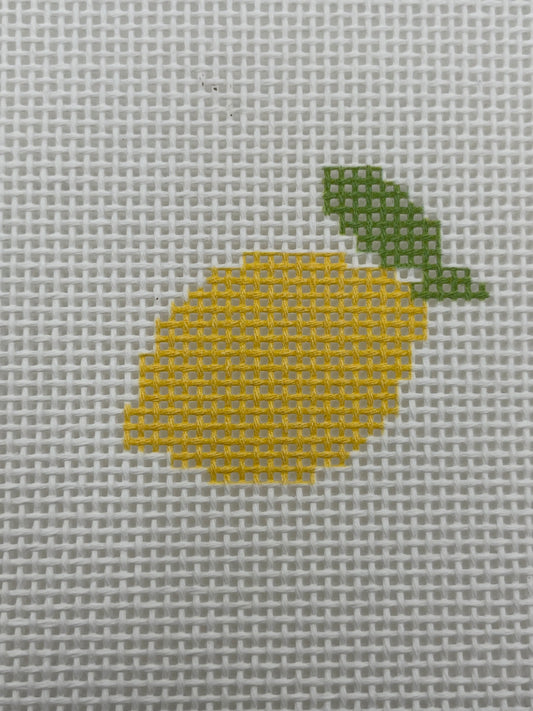 Lemon Beginner Kit - 13 mesh - 6 x 6 - Needlepoint Canvas