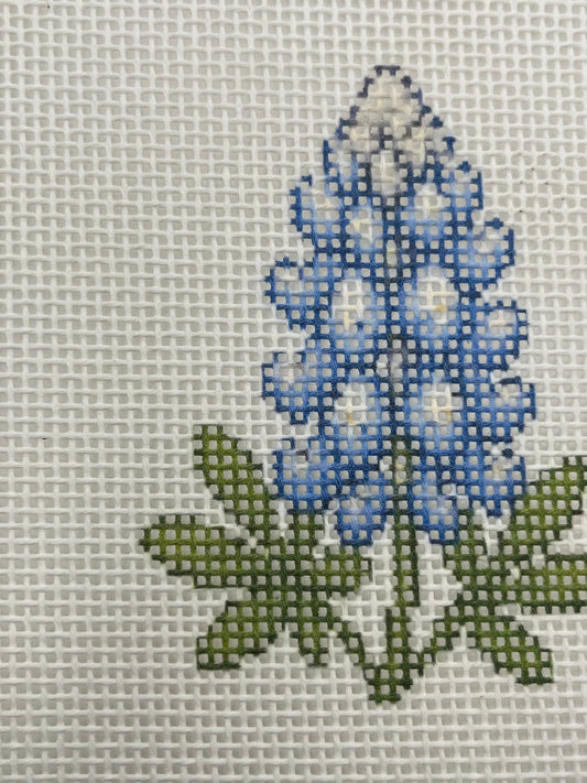 Lone Star Bluebonnet - 13 mesh - 7 x 7 - Needlepoint Canvas