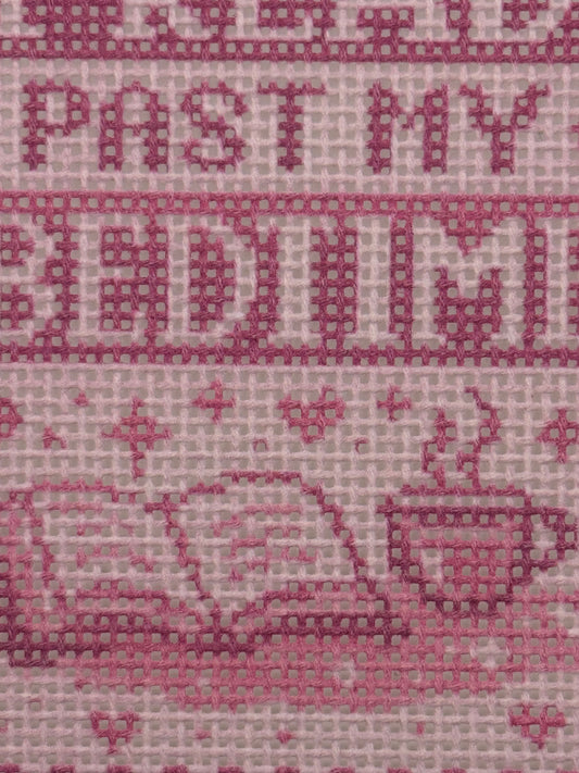 I Read Past My Bedtime (with images) - 13 mesh - 7 x 9 - Needlepoint Canvas