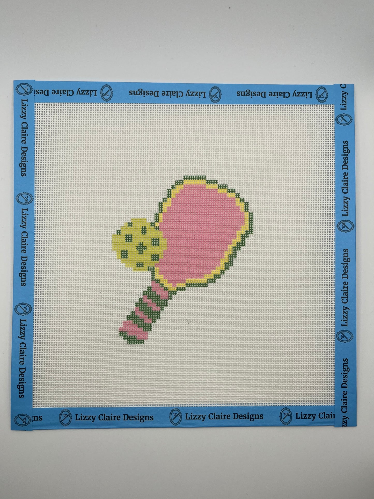 Pickleball Paddle - 18 mesh - 8 x 8 - Needlepoint Canvas