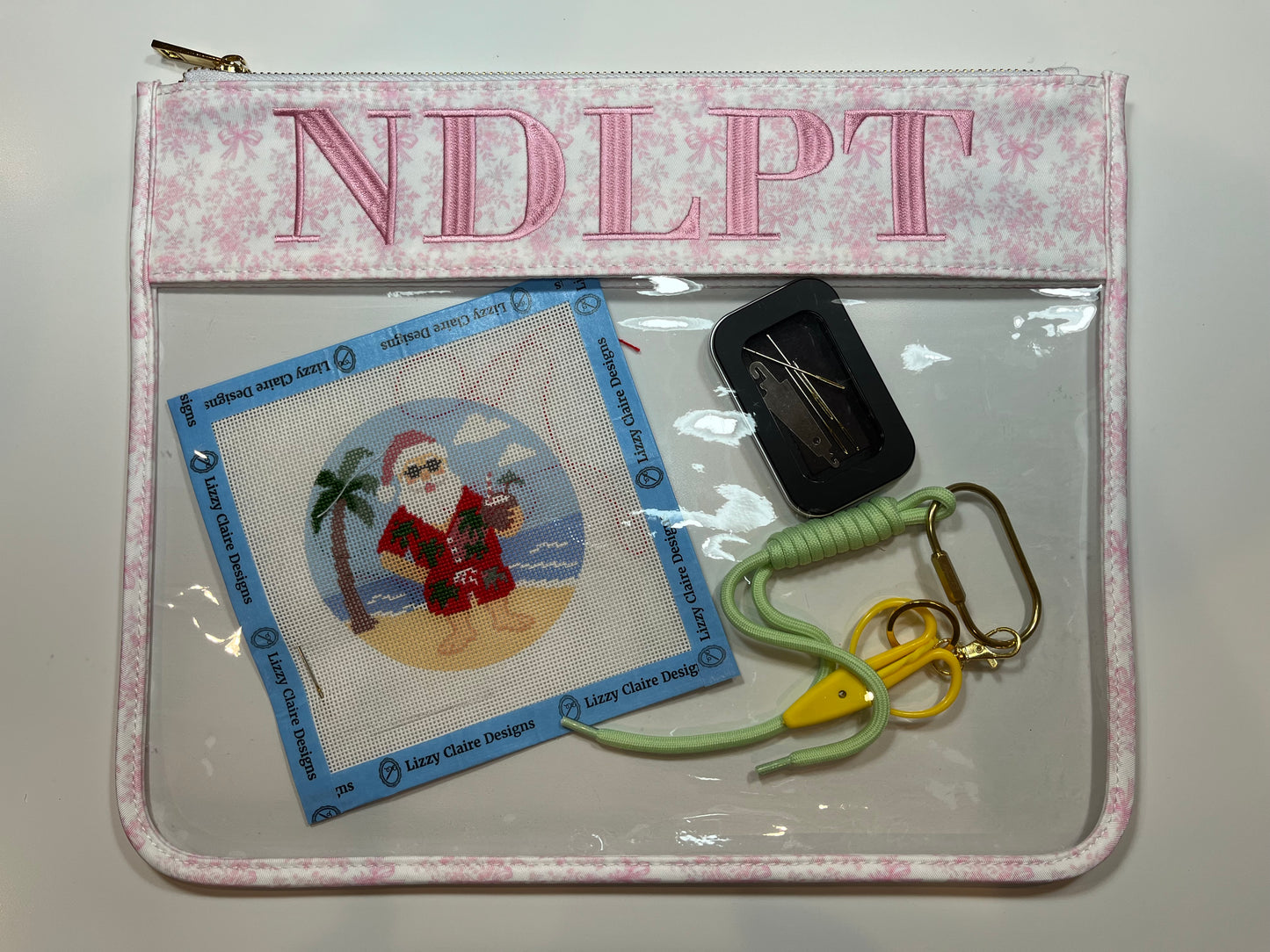 Pink Floral NDLPT Project Bag