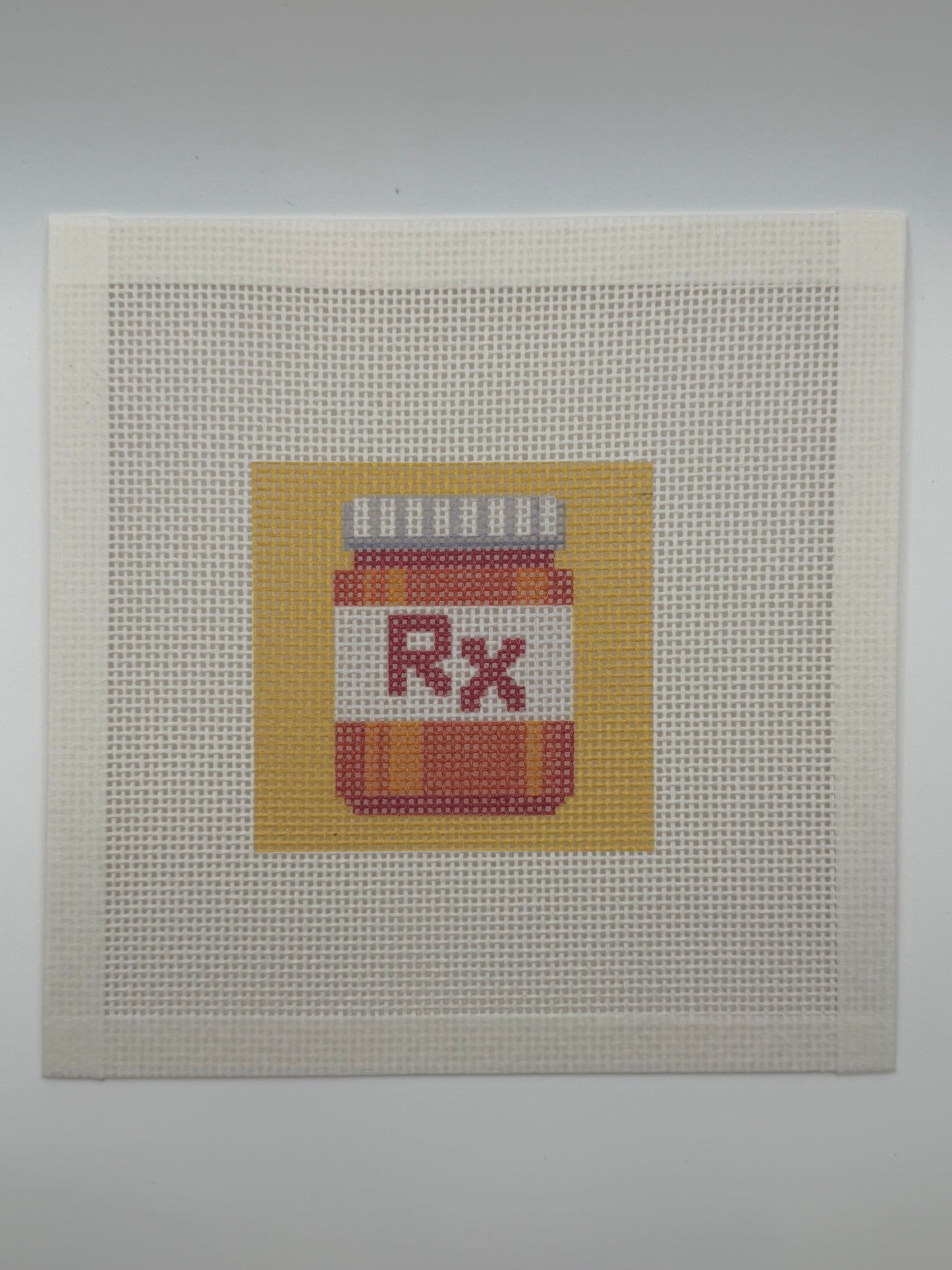 Prescription Bottle - 13 mesh - 7 x 7 - Needlepoint Canvas