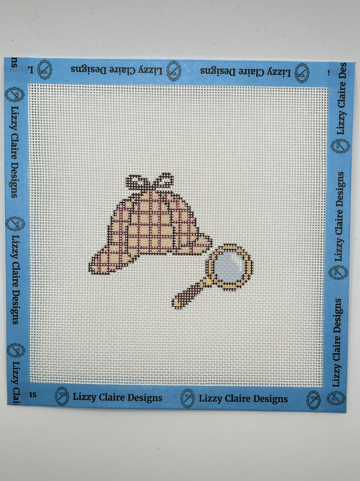 Stitching for Clues - 18 mesh - 8 x 8 - Needlepoint Canvas