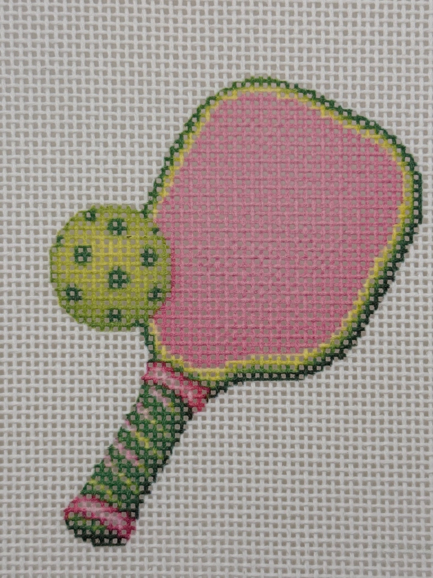 Pickleball Paddle - 13 mesh - 7 x 7 - Needlepoint Canvas