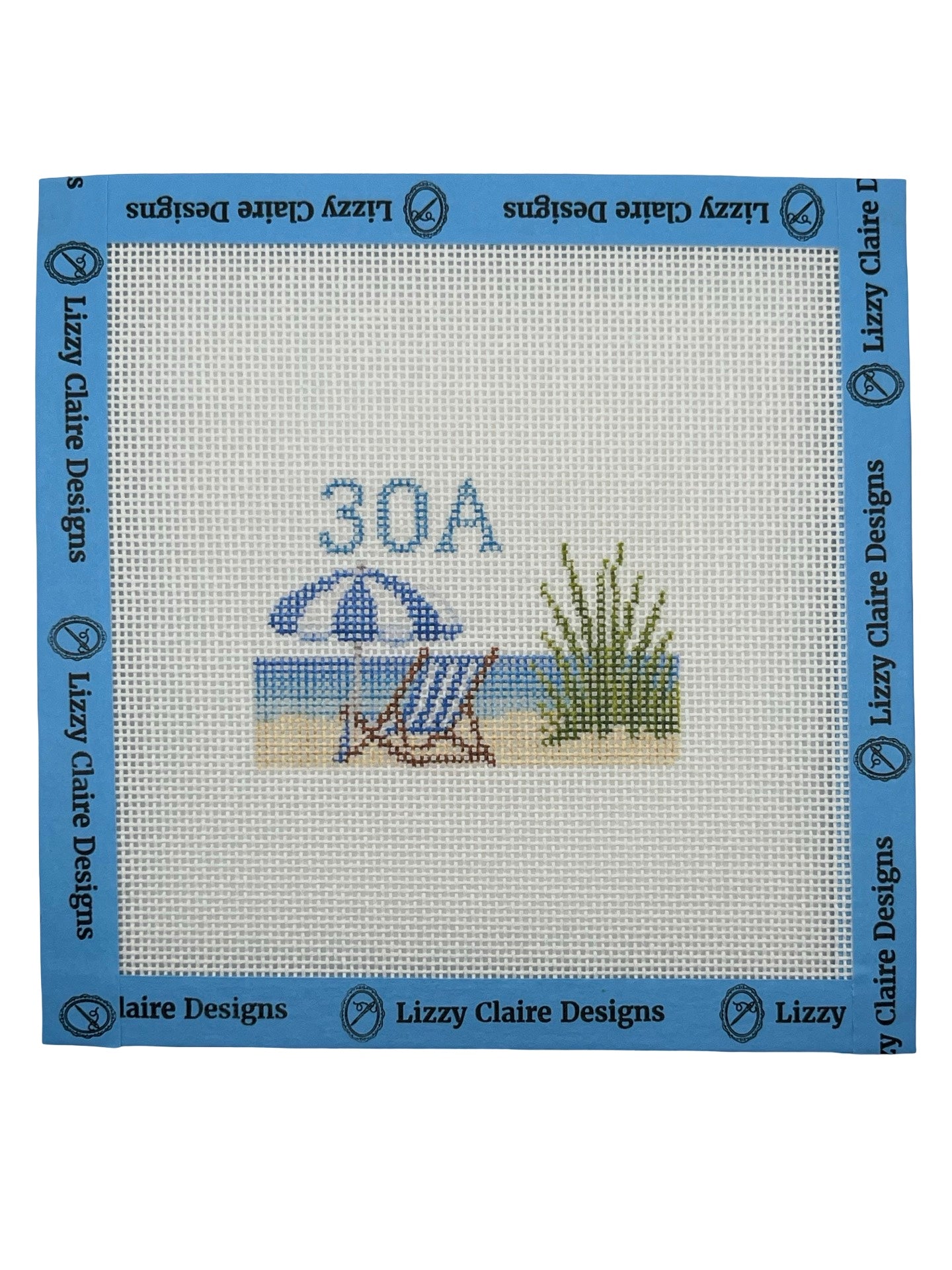 30A - Luggage Tag Size - 18 Mesh - 6 x 6 - Needlepoint Canvas