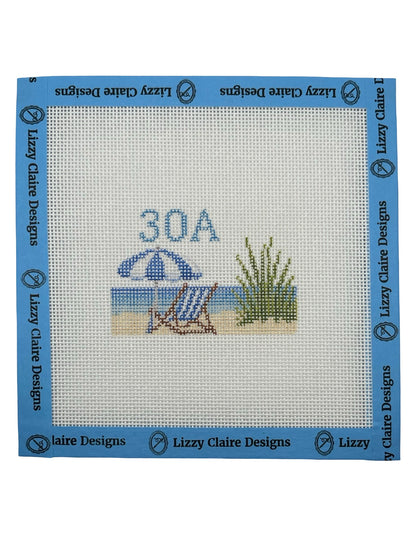 30A - Luggage Tag Size - 18 Mesh - 6 x 6 - Needlepoint Canvas