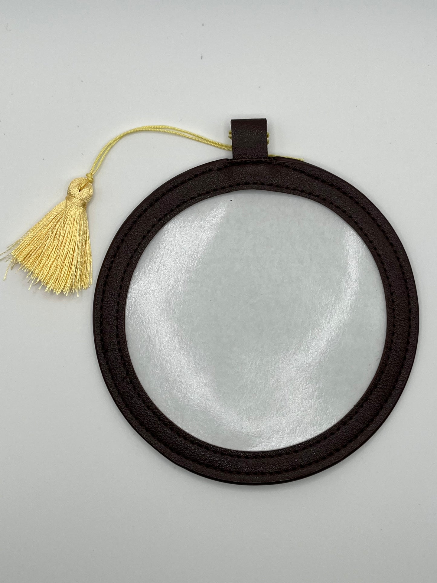4" Pu Leather Needlepoint Finishing Ornament