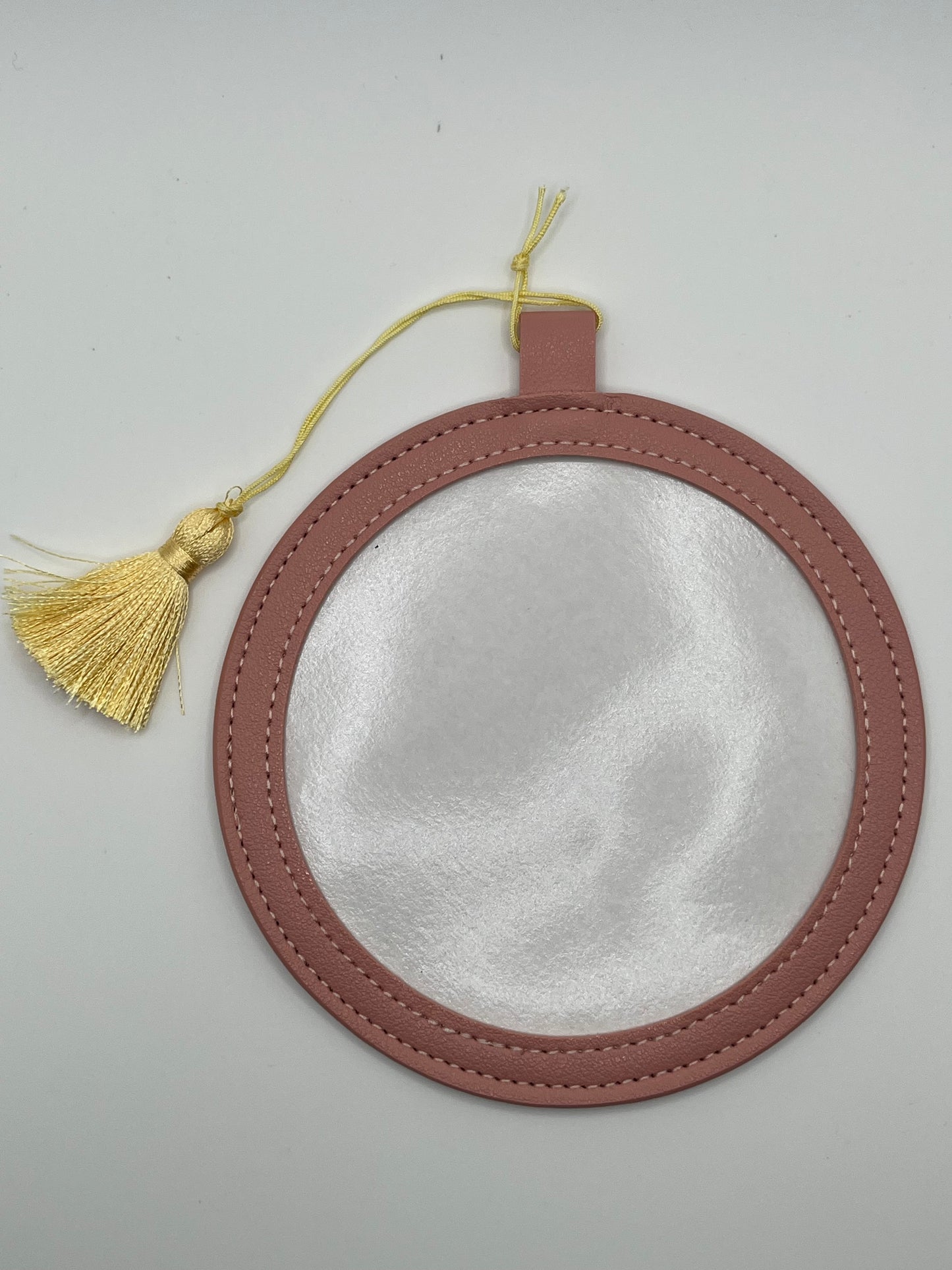 4" Pu Leather Needlepoint Finishing Ornament