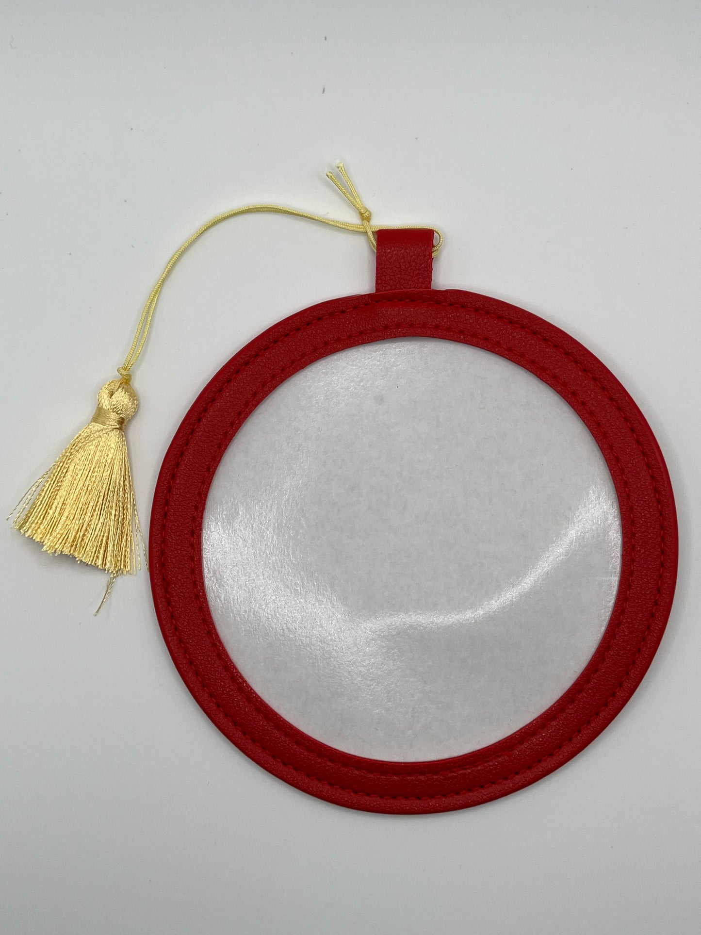 4" Pu Leather Needlepoint Finishing Ornament