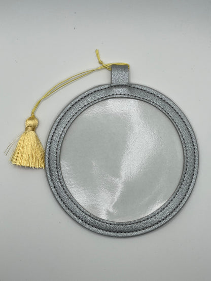 4" Pu Leather Needlepoint Finishing Ornament
