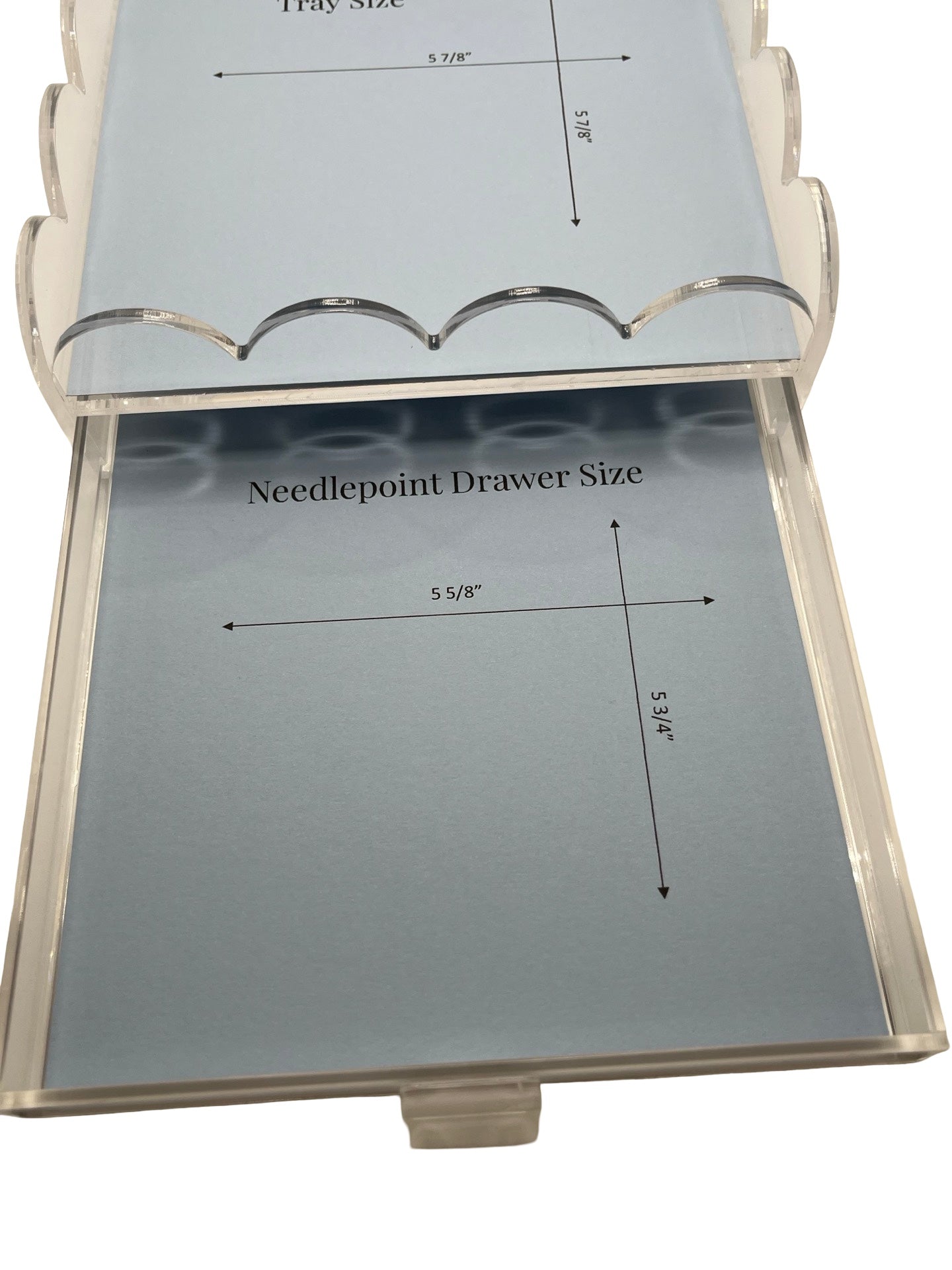 6x6 inch Acrylic Needlepoint Finishing Tray