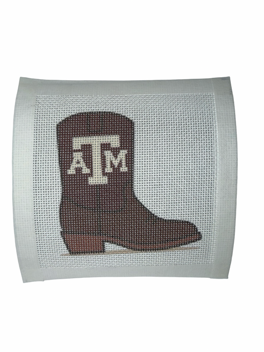 Aggie Boot Needlepoint Canvas