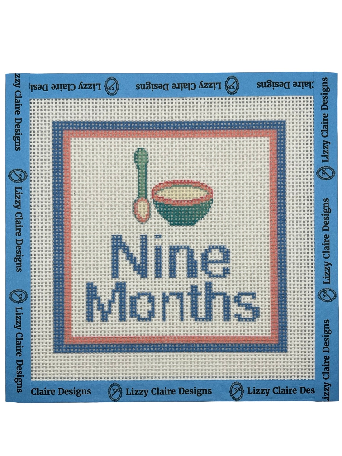 Baby Milestone 12-Months - 13 mesh - 7 x 7 - Needlepoint Canvases