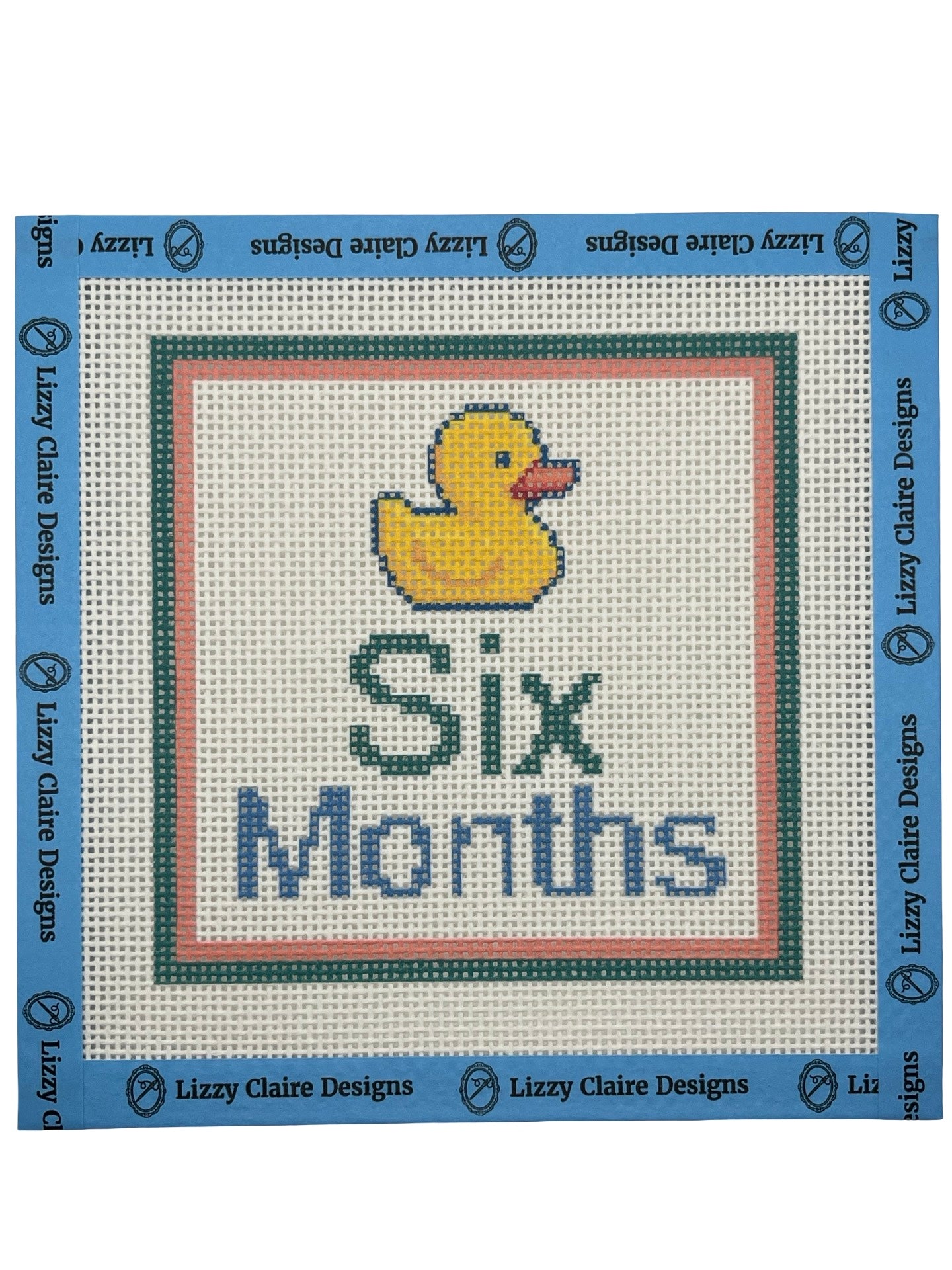 Baby Milestone 12-Months - 13 mesh - 7 x 7 - Needlepoint Canvases