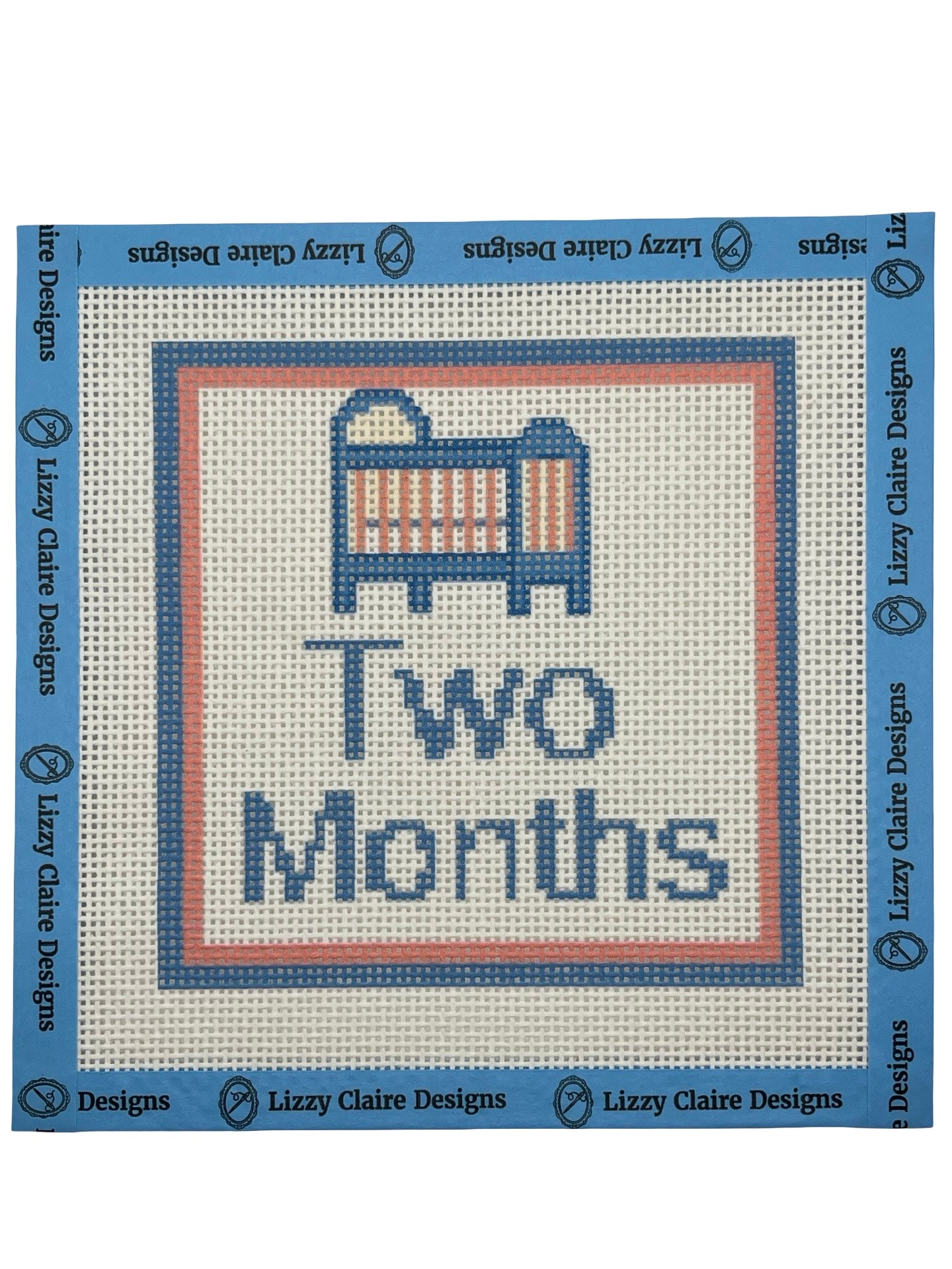 Baby Milestone 12-Months - 13 mesh - 7 x 7 - Needlepoint Canvases