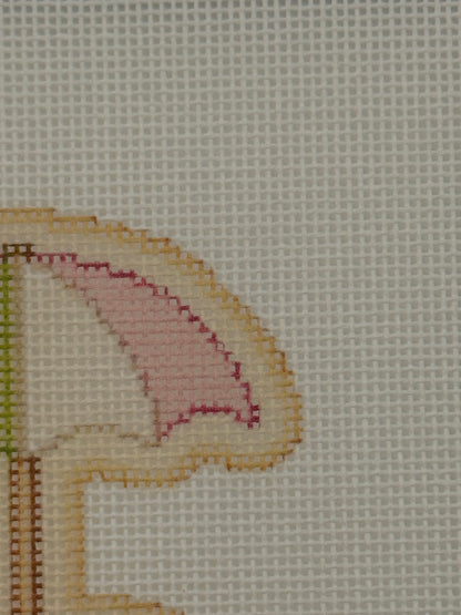 Beach Umbrella - The Royal Icing Collection - 18 mesh - 6 x 6 - Needlepoint Canvas