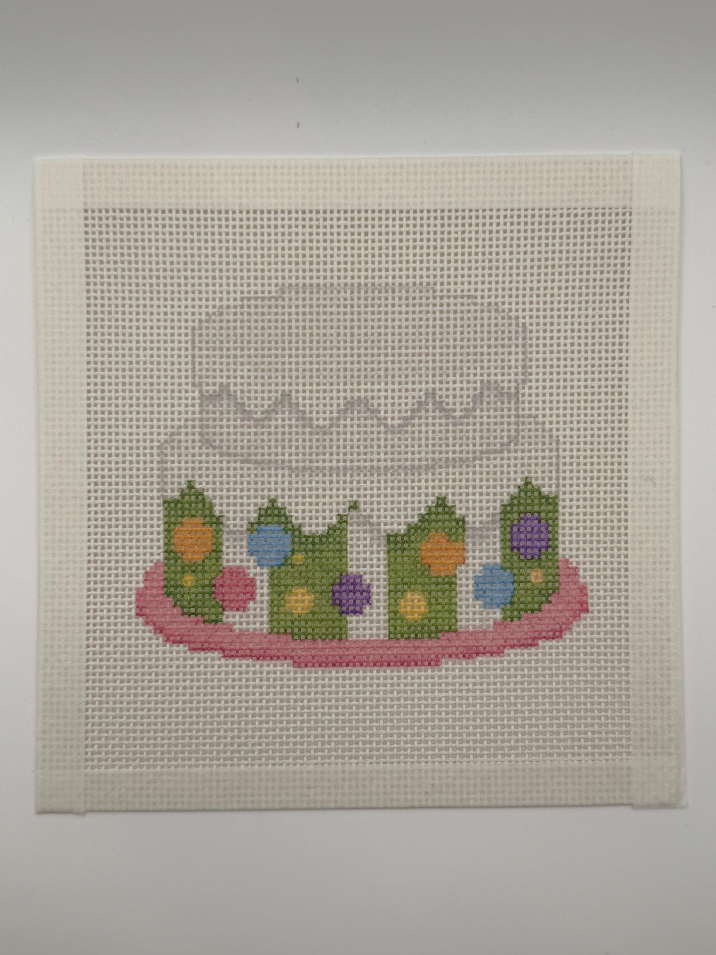 Birthday Cake & Numbers - 13 mesh - 4 Needlepoint Canvases