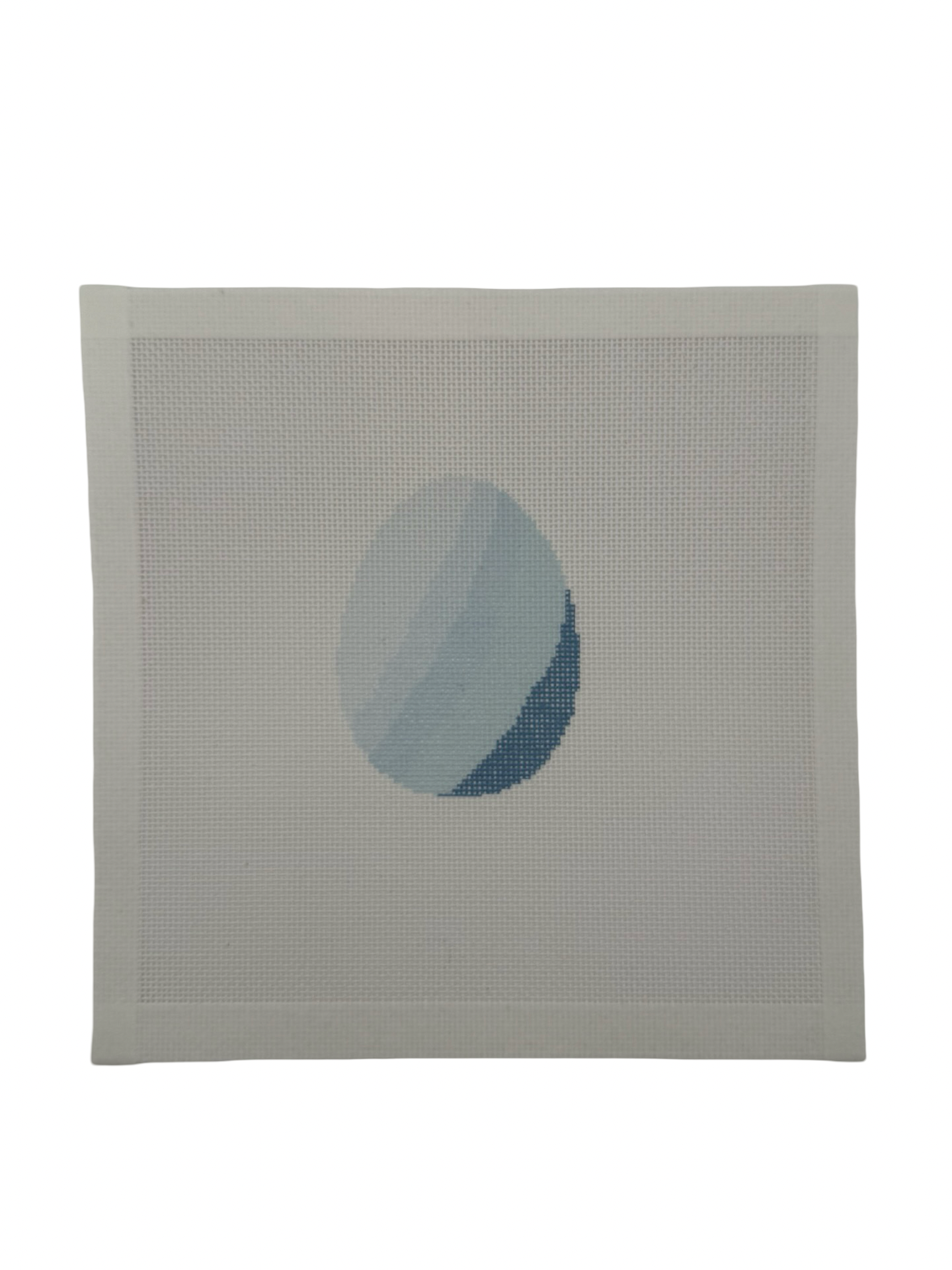 Blue Easter Egg - 18 mesh - 8 x 8 - Needlepoint Canvas