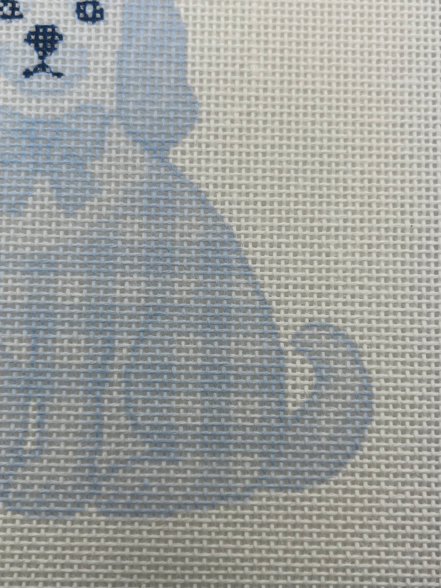 Blue Staffordshire Dog - 18 mesh - 6 x 6 - Needlepoint Canvas