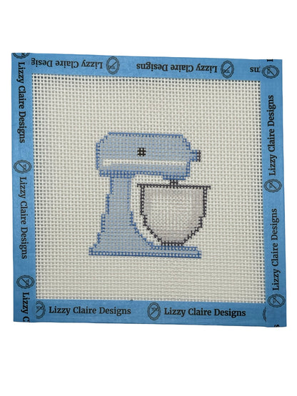 Blue Stand Mixer - 13 mesh - 6 x 6 - Needlepoint Canvas