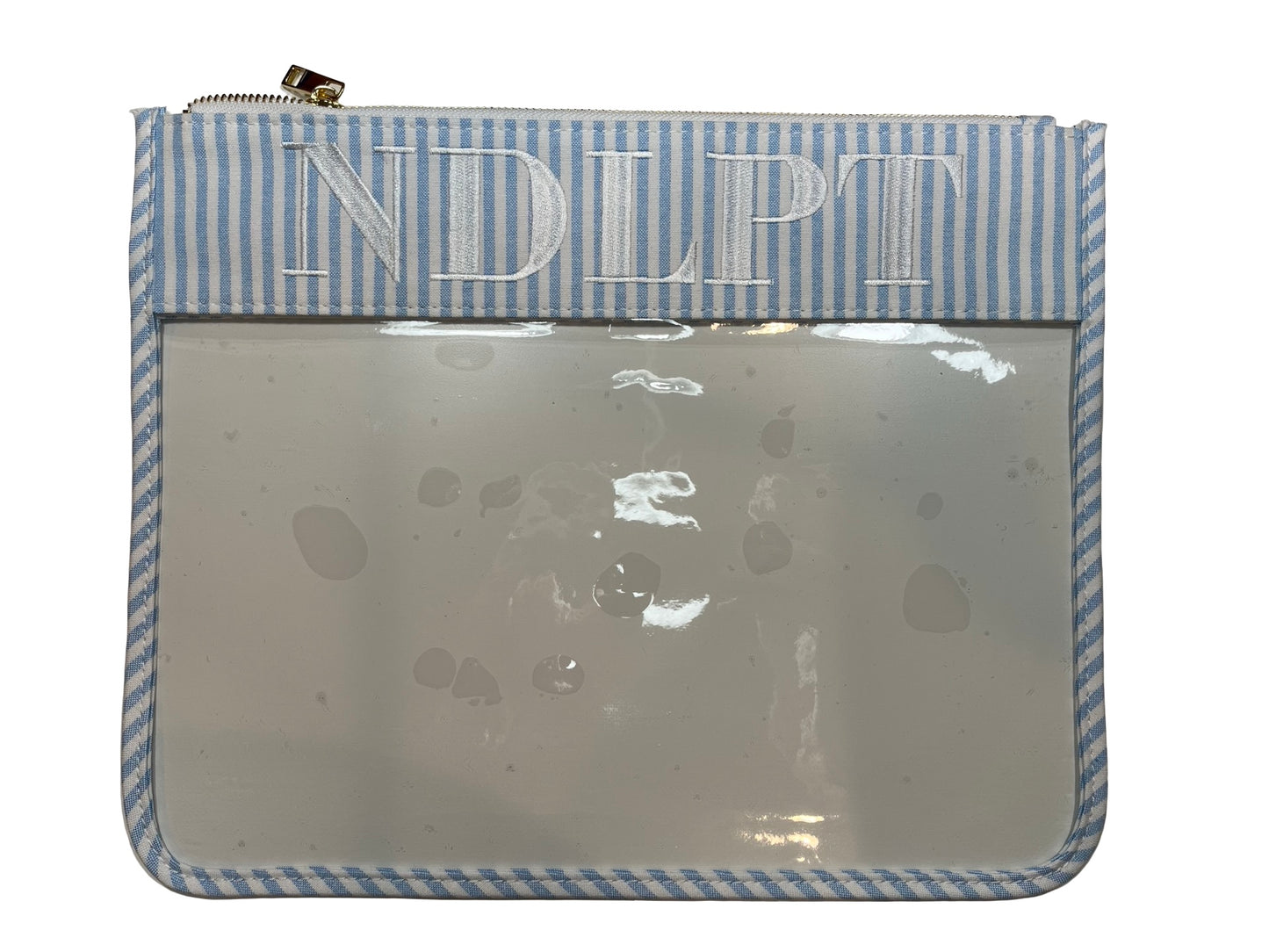 Blue and White Stripe NDLPT Project Bag