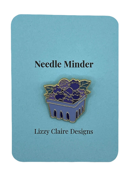 Blueberry Basket Needle Minder - Pin Type w/Magnets
