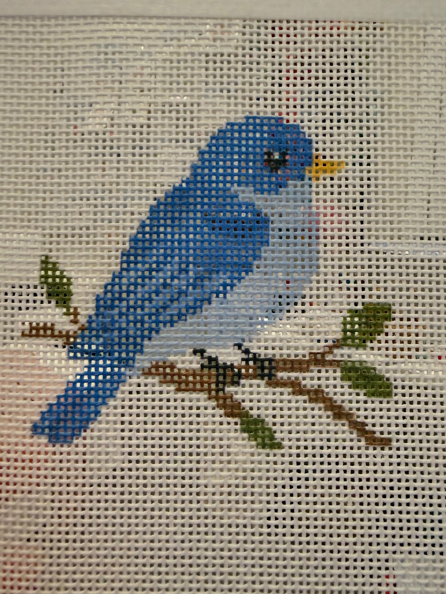 Bluebird - 13 mesh - 7 x 7 - Needlepoint Canvas
