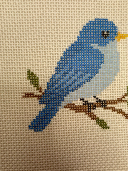 Bluebird - 13 mesh - 7 x 7 - Needlepoint Canvas