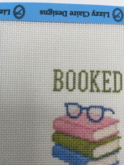 Booked- Luggage Tag Sized - 18 Mesh - 6 x 6 - Needlepoint Canvas