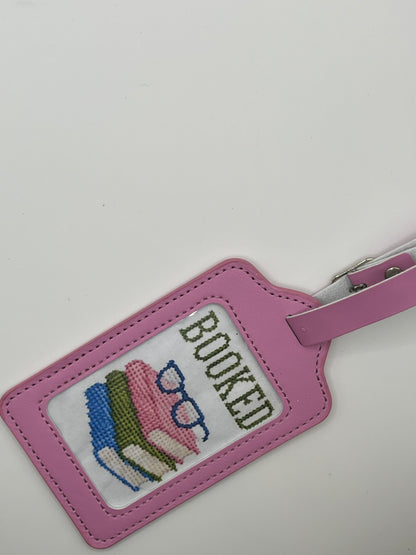 Booked- Luggage Tag Sized - 18 Mesh - 6 x 6 - Needlepoint Canvas