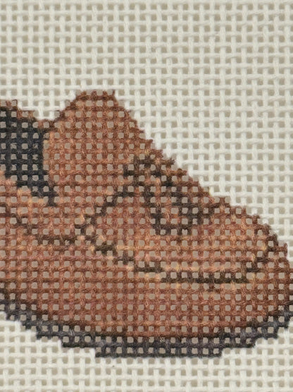 Brown Loafer - 13 mesh - 6 x 6 - Needlepoint Canvas