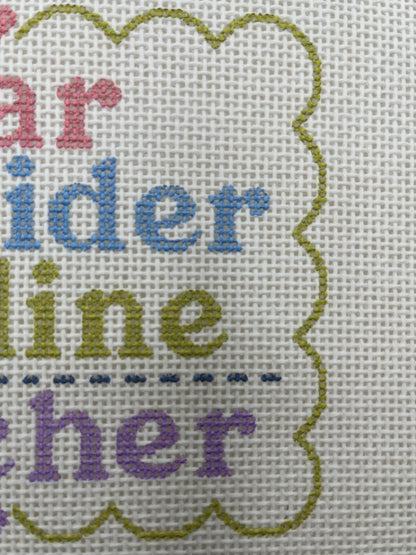 Car Rider Line Stitcher - 13 mesh - 10 x 8 - Needlepoint Canvas