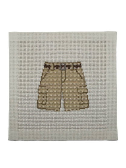 Cargo Shorts - 13 mesh - 6 x 6 - Needlepoint Canvas