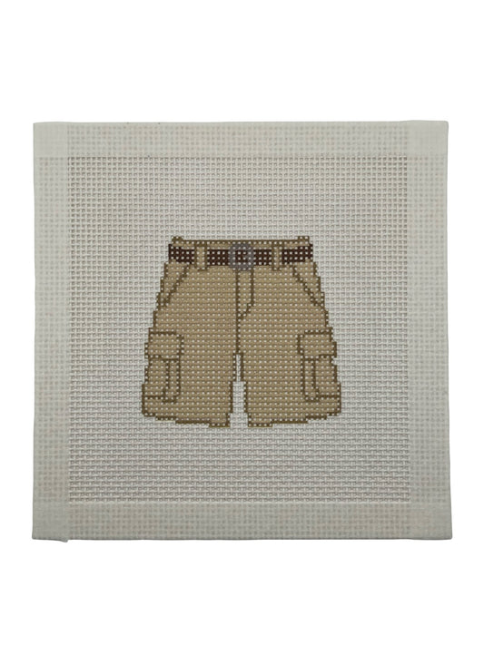 Cargo Shorts - 13 mesh - 6 x 6 - Needlepoint Canvas