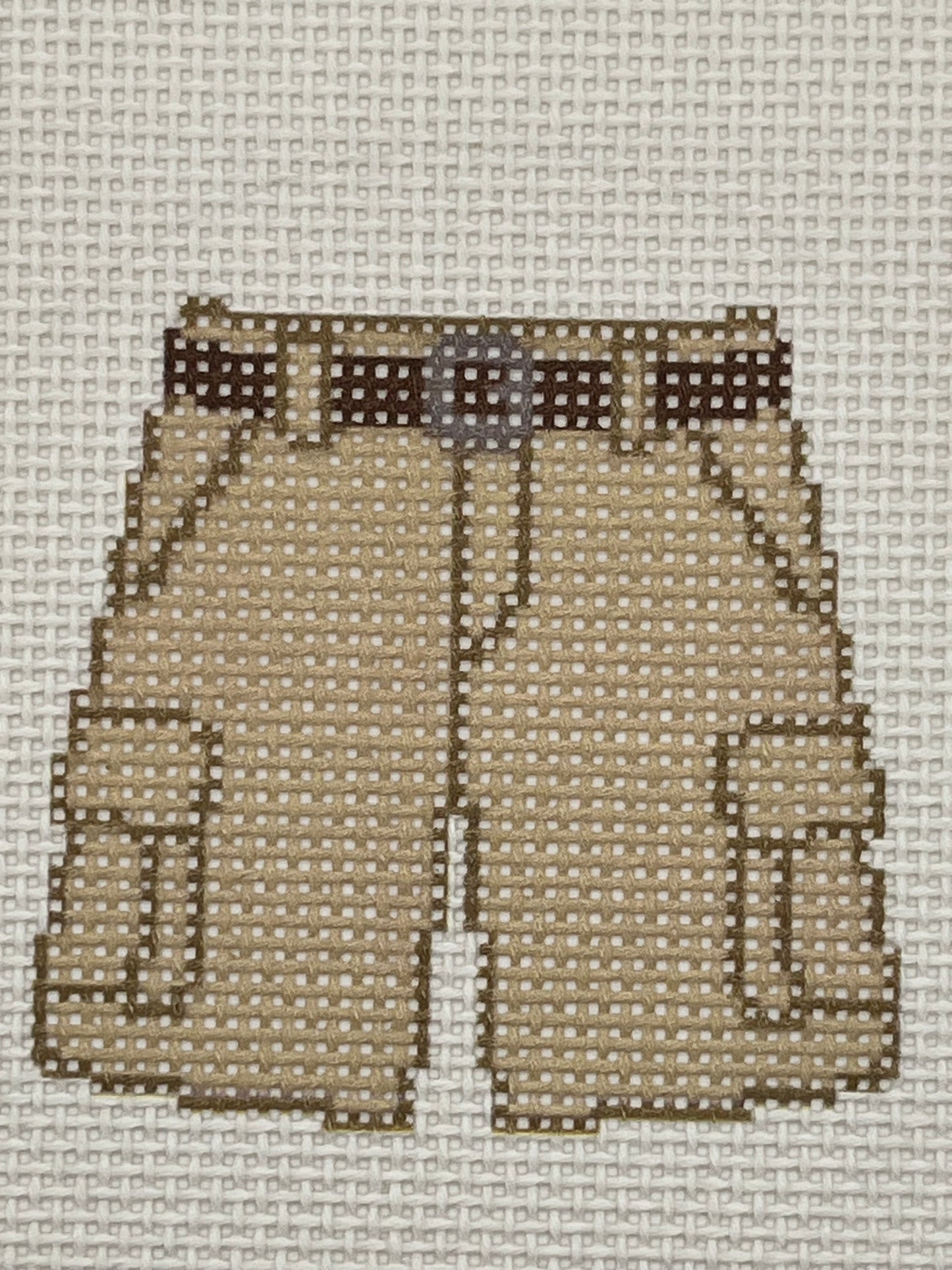 Cargo Shorts - 13 mesh - 6 x 6 - Needlepoint Canvas