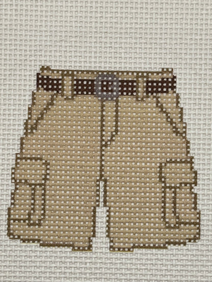 Cargo Shorts - 13 mesh - 6 x 6 - Needlepoint Canvas