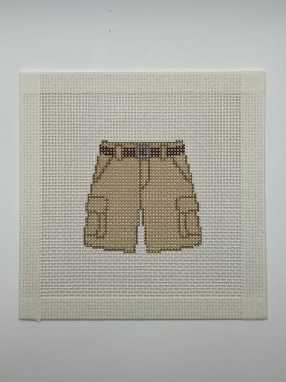 Cargo Shorts - 13 mesh - 6 x 6 - Needlepoint Canvas